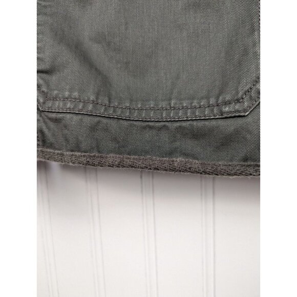 J Crew Mercantile Jacket Moto Jacket Womens Army Green Military Snaps Zip XS - Picture 7 of 9